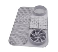 Dog Licking Mat with Suction Cups, Dog Puzzle Bowl Slow Feeder, Pet Bowl Slow Feeder Mat, Interactive Dog Toys Feeding Mat, Licking Mat for Dogs, Slow Feeder Bowl for Dogs