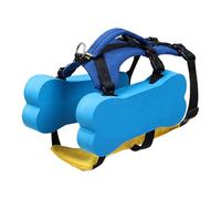 Dog Life Jacket, Pet Flotation Vest, Adjustable Life Preserver, Reflective Float Coat with Built In Rescue Handle, Ideal for Dogs, Swimming, and Outdoor Safety, Blue Colored