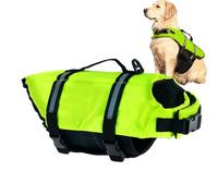 Dog Life Jacket, Puppy Life Preserver Safety Floating Vest with Handles, 10.24x9.84 Inches Heavy Duty Swim Suit for Beach, Pool, Lake, Kayaking, and Outdoor Water Sports