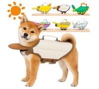 Dog Life Jacket with headrest, Dog Life Vest for Small Dogs，B：XS