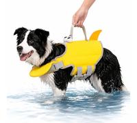 Dog Life Vest for Swimming, Dog Life Jacket with Chin Float (L)