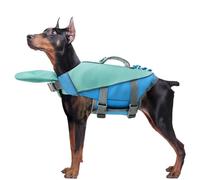 Dog Life Vest Jacket, Floating Reflective Anti Choking Protective, 20 Inches Puppy Life Jacket Straps, Swim Vest, Swimming Gear with Quick Dry Material, Outdoor Water Accessory for Small Large Breed