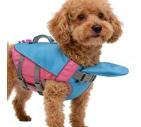 Dog Life Vest Jacket, Floating Reflective Anti Choking Protective, 20 Inches Puppy Life Jacket Straps, Swim Vest, Swimming Gear with Quick Dry Material, Outdoor Water Accessory for Small Large Breed