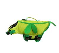 Dog Life Vest, Pet Swimming Jacket, Canine Safety Preserver, Waterproof Swimsuit with Quick-Release Buckle, Breathable Floatation Aid Water Sports & Outdoor Activities, Green S