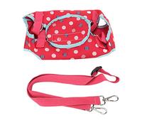 Dog Lift Harness for Small Dogs | Dual Lumbar Strips Back Support | Breathable & Washable Sling for Travel/Vet Visits/Recovery | Portable Dog Sling Harness (Rose Red)