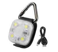 Dog Light - 3 Modes Usb Rechargeable, Clip on Dog Collar Safety Light with High Visibility Illumination, Pet Night Walking Lights, Reflective Safety Lamp, Adjustable Dogs Harness Lights for Running