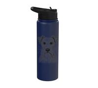 Dog Lover Abstract Scribble Art Cute Puppy Capybara Drawing Stainless Steel Insulated Water Bottle