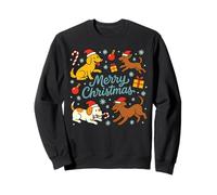 Dog Lover Christmas Cute Pet Santa Puppy Funny Ugly Xmas Sudadera