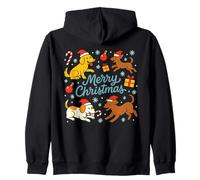 Dog Lover Christmas Cute Pet Santa Puppy Funny Ugly Xmas Sudadera con Capucha