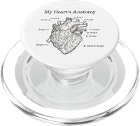 Dog Lover Heart Anatomy Shirt - Dog Owner, Medic, Veterinary PopSockets PopGrip para MagSafe