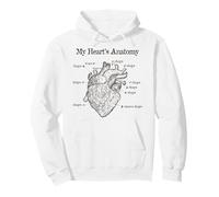 Dog Lover Heart Anatomy Shirt - Dog Owner, Medic, Veterinary Sudadera con Capucha