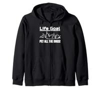 Dog Lover Life Goal Pet All The Dogs Dog Dad Dog Mom Sudadera con Capucha