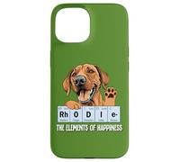 Dog Lover Mens Womens Kid Funny Rhodie Elements of Happiness Carcasa para iPhone 15