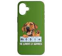 Dog Lover Mens Womens Kid Funny Rhodie Elements of Happiness Carcasa para iPhone 16 Plus