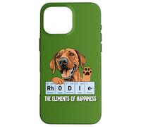 Dog Lover Mens Womens Kid Funny Rhodie Elements of Happiness Carcasa para iPhone 16 Pro Max