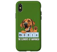 Dog Lover Mens Womens Kid Funny Rhodie Elements of Happiness Carcasa para iPhone X/XS