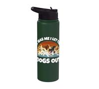 Dog Lover Present: Fui yo, dejé salir a los perros, mamá, papá Stainless Steel Insulated Water Bottle
