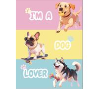 Dog Lover's A4 Hardcover Notebook - 80 Unique Breeds Inside, Unlined Pages: Featuring 80 adorable dog breeds on each page. Perfect for journaling, school, or gift-giving.