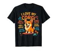 Dog Lovers Cute Funny Corgi I Love My Corgi Camiseta
