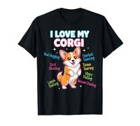 Dog Lovers Cute Funny Corgi I Love My Corgi Camiseta