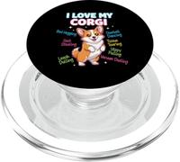 Dog Lovers Cute Funny Corgi I Love My Corgi PopSockets PopGrip para MagSafe
