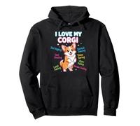 Dog Lovers Cute Funny Corgi I Love My Corgi Sudadera con Capucha