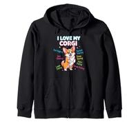 Dog Lovers Cute Funny Corgi I Love My Corgi Sudadera con Capucha