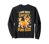 Dog Lovers Cute I'm Not Short I'm Fun Size Funny Corgi Sudadera
