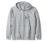 Dog Lover's Minimalist Doodle, Heart Dog Paw, I Love My Dogs Sudadera con Capucha