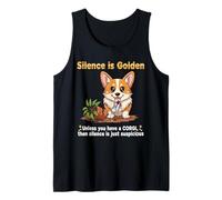 Dog Lovers Silence Is Golden Unless You Have a Corgi Camiseta sin Mangas