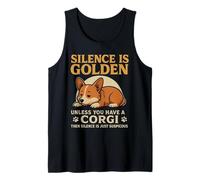 Dog Lovers Silence Is Golden Unless You Have a Corgi Camiseta sin Mangas