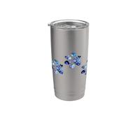 Dog Lovers Unique Gift Collage Art Puppy Paws for boys girls Vaso térmico de acero inoxidable de doble pared