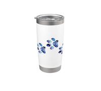 Dog Lovers Unique Gift Collage Art Puppy Paws for boys girls Vaso térmico de acero inoxidable de doble pared