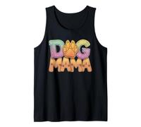 Dog MAMA, mamá perro, con estampado de pata como motivo Camiseta sin Mangas