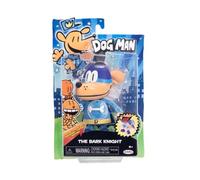 Dog Man Figura de acción Bark Night 13cm | Con licencia de Jakks Pacific, inspirado en los icónicos libros de Dav Pilkey, incluye divertido accesorio de personaje