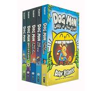 Dog Man Series 1-9 Books Collection Set By Dav Pilkey (Dog Man, Unleashed, A Tale of Two Kitties, Cat Kid, Lord of the Fleas, Brawl of the Wild, For Whom the Ball Rolls,Fetch-22,Grime and Punishment)