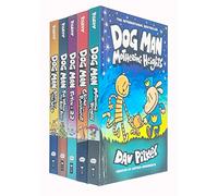 Dog Man Series 6-10 Collection 5 Books Set By Dav Pilkey (Brawl of the Wild, For Whom the Ball Rolls, Fetch-22, Grime and Punishment, Mothering Heights)