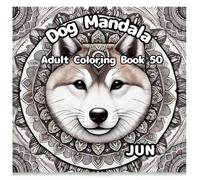 Dog Mandala・Adult Coloring Book 50