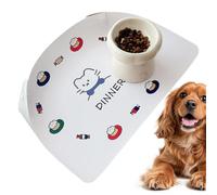 Dog Mat for Food and Water - Placemat Raised Edge Placemat, Spill-Proof Bowl Tray, Indoor Kitchen Accessory, Puppy Dining Protector | Prevention, Clean Floor Solution for Kittens Home