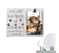 Dog Memorial Picture Frame - Dog Picture Frames For Dogs That Passed | Dog Memorial Giftss For Loss of Dog | Wooden Dog Memorial Picture | Sympathy Photo Keepsake Cat Dog Pet Loss Giftt