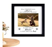Dog Memorial Picture Frame - Dog Picture Frames For Dogs That Passed | Dog Memorial Giftss For Loss of Dog | Wooden Dog Memorial Picture | Sympathy Photo Keepsake Cat Dog Pet Loss Giftt