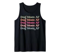 Dog Mom AF Women Favorite Adjetives Funny Sassy Fun Word Camiseta sin Mangas