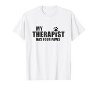 Dog Mom Dad Therapy Pet Lover - Mi Terapeuta Tiene Cuatro Patas Camiseta