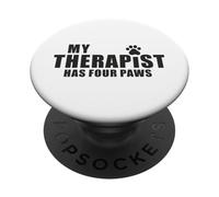 Dog Mom Dad Therapy Pet Lover - Mi Terapeuta Tiene Cuatro Patas PopSockets PopGrip Adhesivo