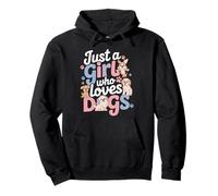 Dog Mom Design - Just a Girl Who Loves Dogs Sudadera con Capucha