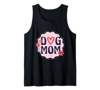 Dog Mom Heart and Paw Prints Graphic Camiseta sin Mangas