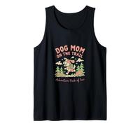 Dog Mom on The Trail Adventure Pack de 2 Senderismo Dog Mom Camiseta sin Mangas