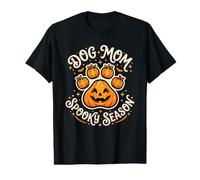 Dog Mom Spooky Season Pumpkin Amante de Las Especias para Halloween Camiseta gráfica económica