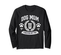 Dog Mom U Funny Puppy Owner Mother's Day Forever My Pup Manga Larga