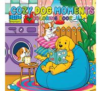 Dog Moments - Bold & Easy Coloring Book: Cute Puppy Life Scenes for Kids and Girls | 60 Thick-Outline Pages Perfect for Little Hands